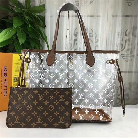 bolsa transparente louis vuitton